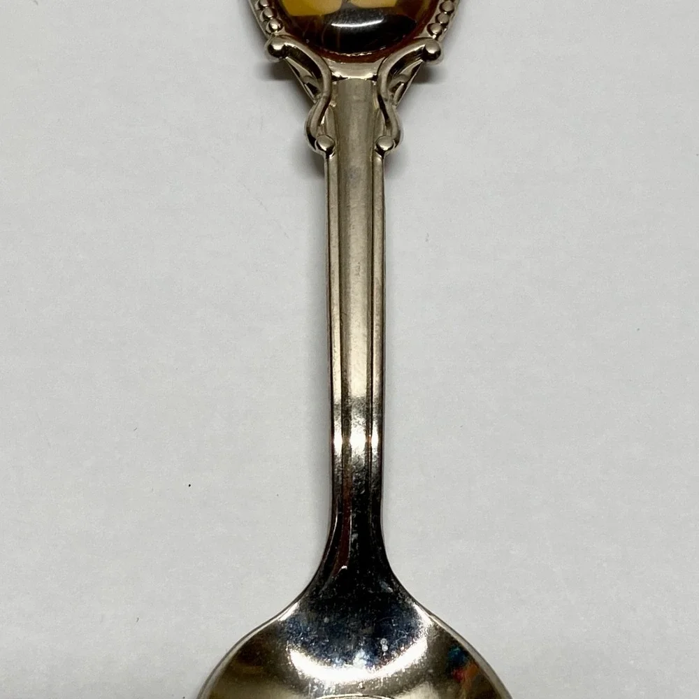 Vintage Mississippi Travel Souvenir Magnolia Silvertone Collectible Spoon 4.5